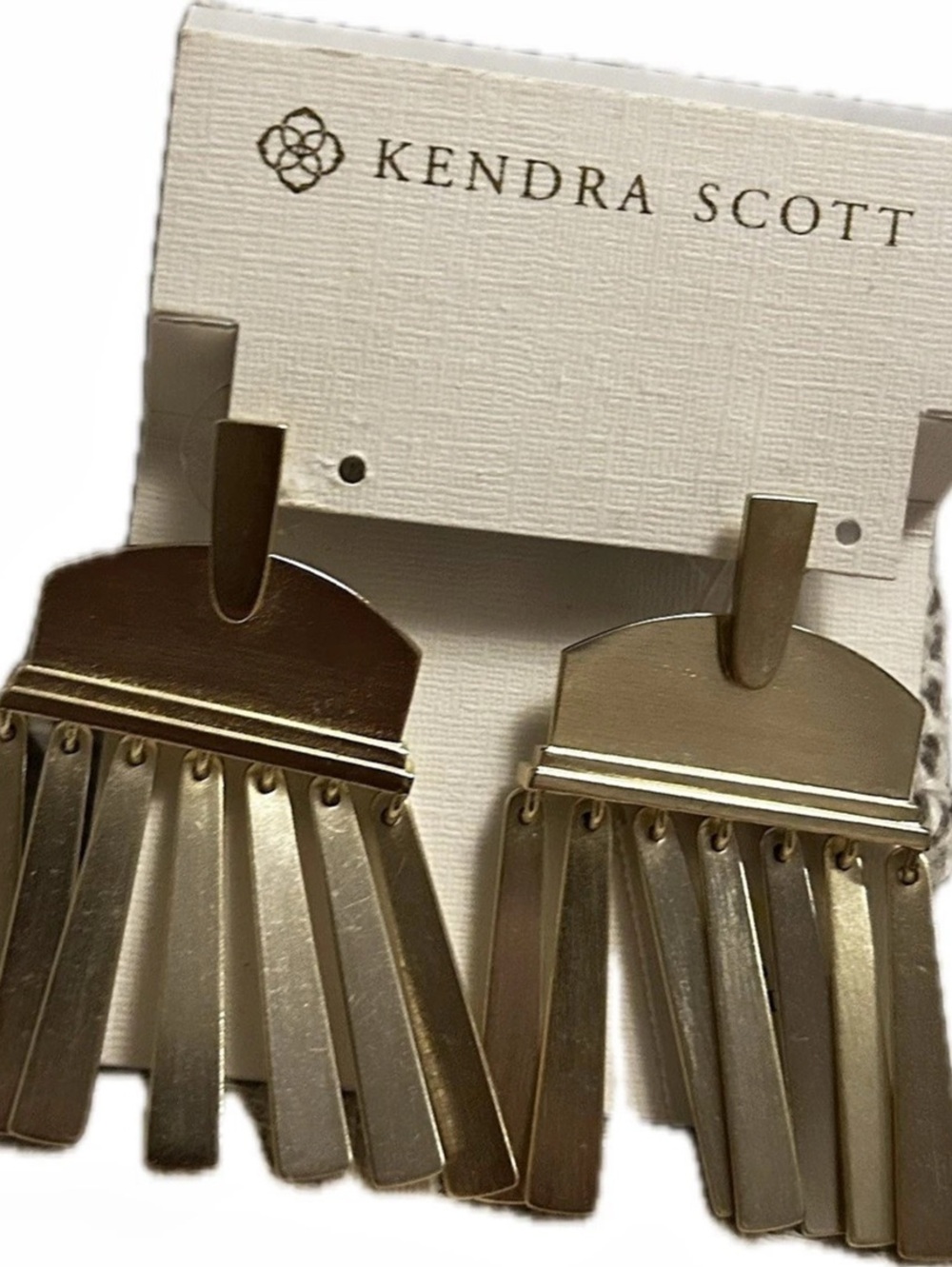 Kendra Scott Lynne Statement Earrings in Vintage Gold Vintage Gold